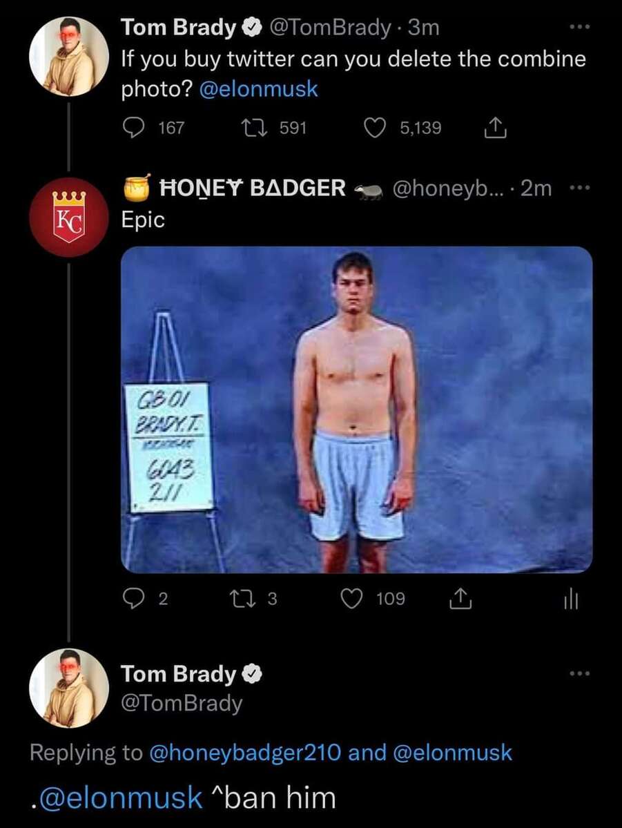 Elon Musk Twitter offer: Tom Brady asks to delete NFL combine photo