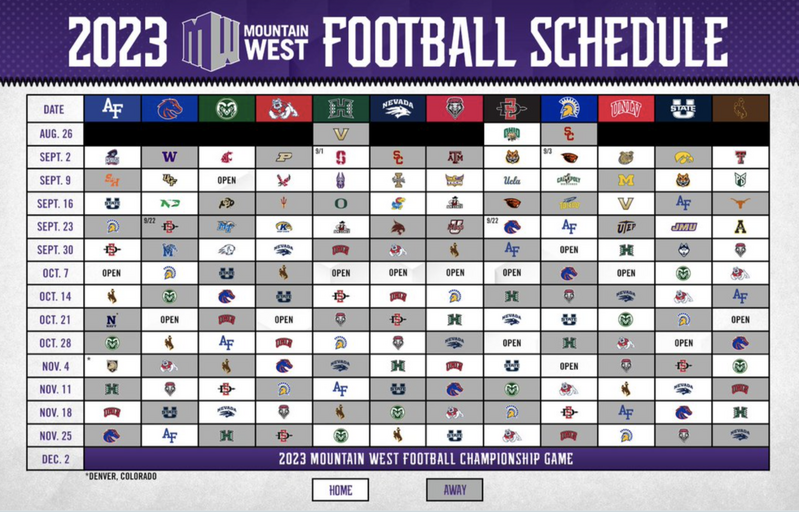 Mountain West schedule is out