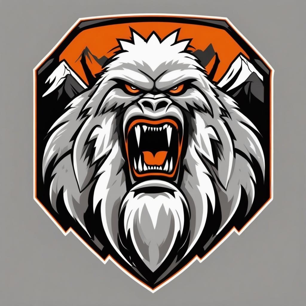 Utah Yeti logo concepts - Black, light grey, orange