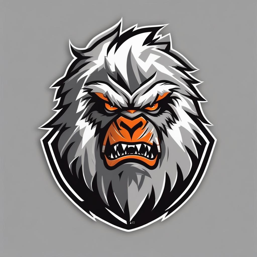 Utah Yeti logo concepts - Black, light grey, orange