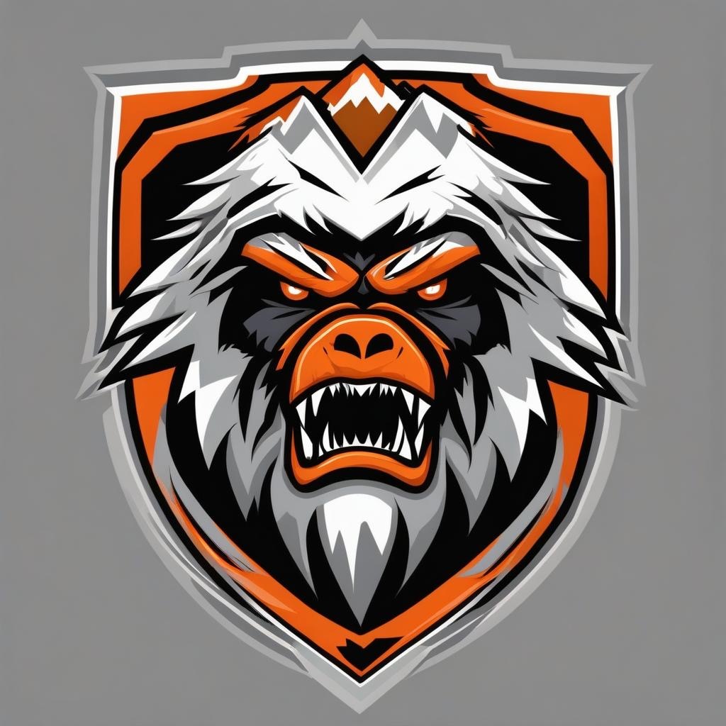 Utah Yeti logo concepts - Black, light grey, orange