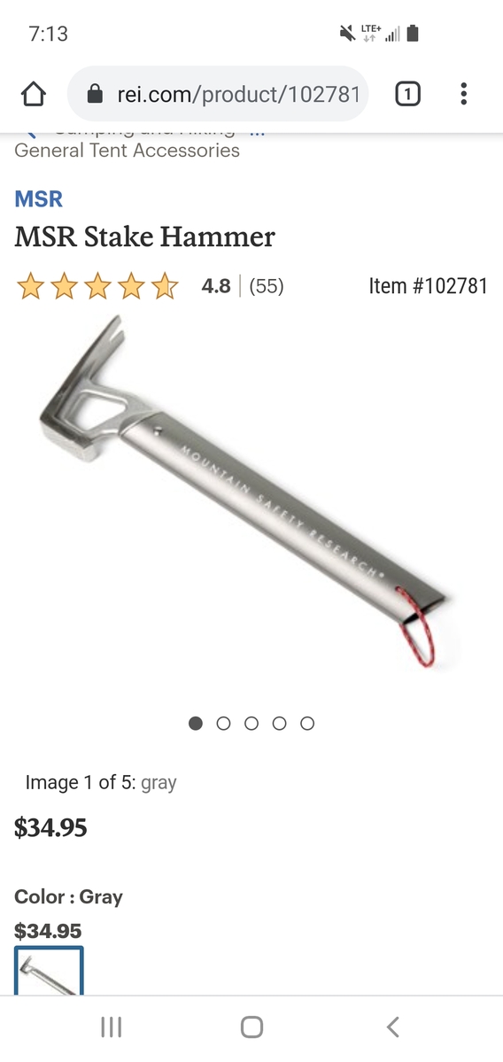 The iconic MSR tent stake hammer has now been cloned by the Chinese