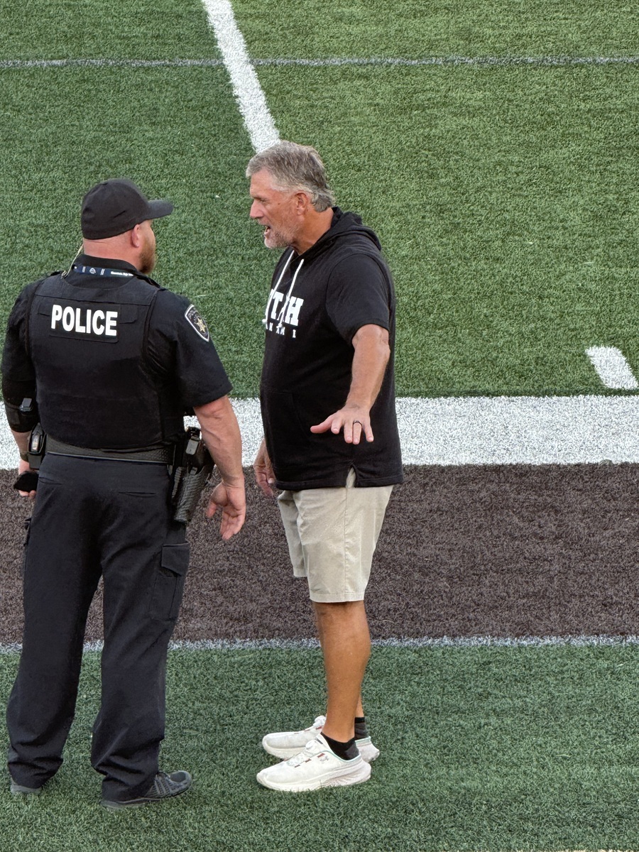 Pfc Damon Reeves At the Davis game last night after BYU offered the QB. Look who showed ...