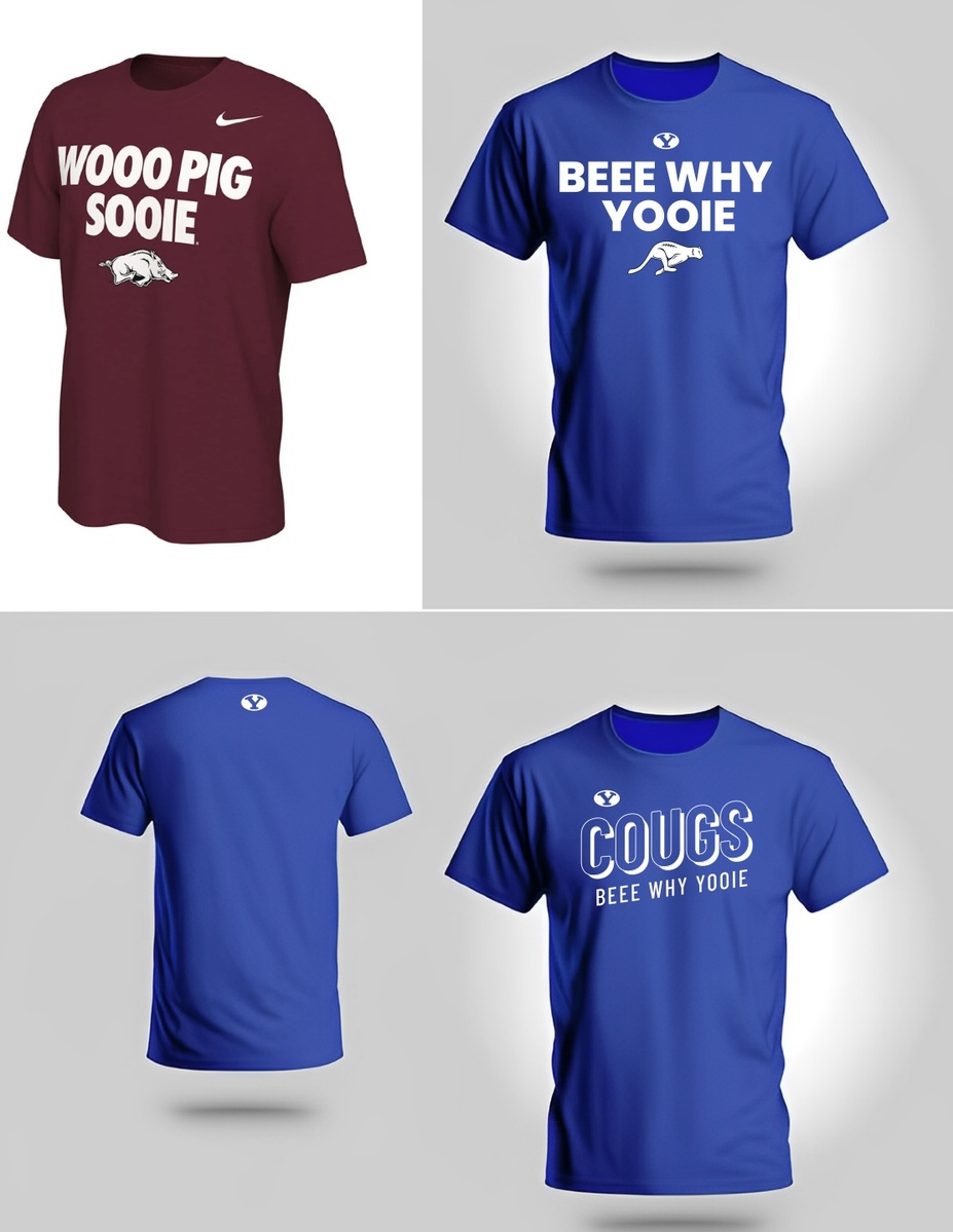 What tshirt concept would you choose for the BYU/Arkansas game day shirt?